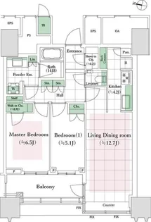 東京都文京区小石川1【マンション】の間取り