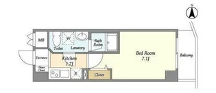 DeLCCS西池袋【5階】の間取り