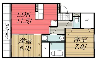 千葉県千葉市中央区浜野町【アパート】の間取り