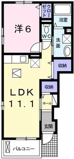 シン.シン.ハウスD【1階】の間取り