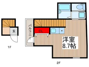 仮)メイリリー鳩ケ谷【2階】の間取り