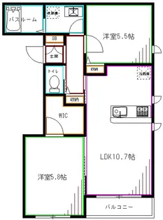 AULA今川【2階】の間取り