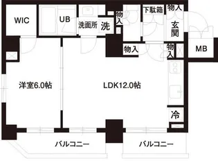 レジディア白金高輪【9階】の間取り