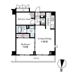 東京都墨田区緑3【マンション】の間取り
