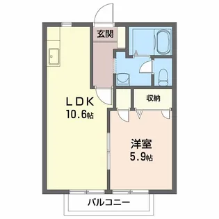 クランベルA【2階】の間取り