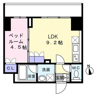 渡幸ベルメゾン五橋【3階】の間取り