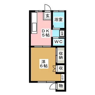 大泉アパートC棟【1階】の間取り