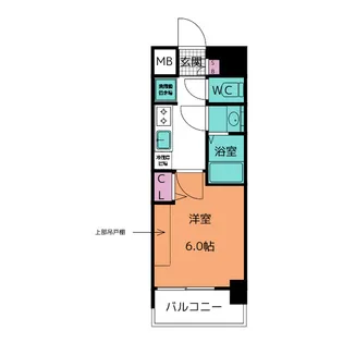 プレサンス名古屋ルクソリア【8階】の間取り