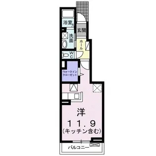 シーサイド・ヴィラI【1階】の間取り