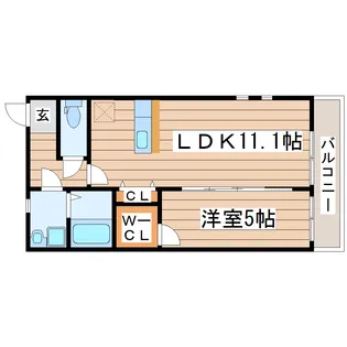 フォルクローレE【1階】の間取り