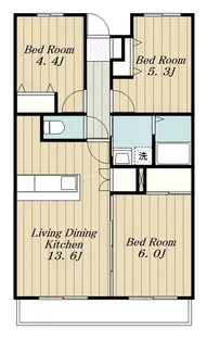 羽黒壱番館【3階】の間取り