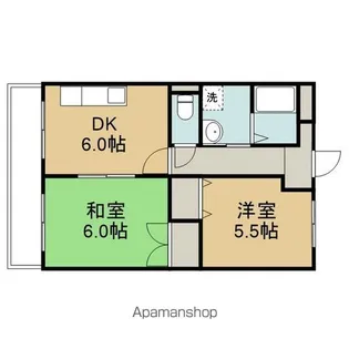 マンション稲穂【2階】の間取り