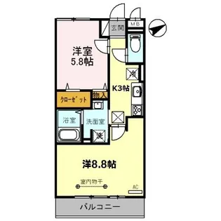 アンクレージュ【1階】の間取り