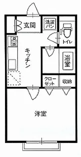DI青柳A棟【2階】の間取り