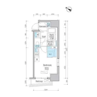 デュオフラッツ日本橋水天宮【3階】の間取り