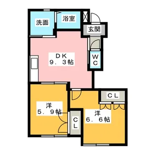 コロネット【1階】の間取り