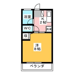 サンマリン【2階】の間取り