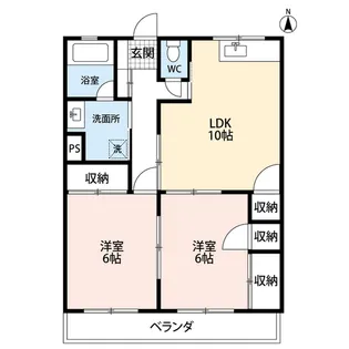 ハイツクボタ【1階】の間取り
