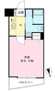 ピークサイドレジデンス早稲田【4階】の間取り