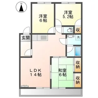 ロイヤルハイム【3階】の間取り