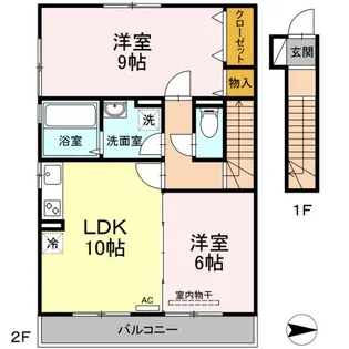 フローラ【2階】の間取り