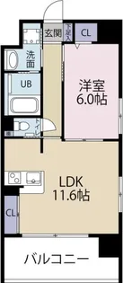 ヴァンドーム新蔵【9階】の間取り