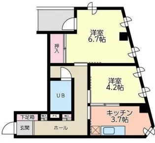 コーポマーサ【3階】の間取り