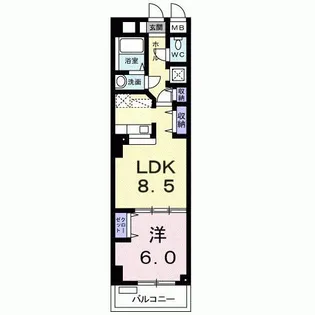 メゾンド・シャルマン【2階】の間取り