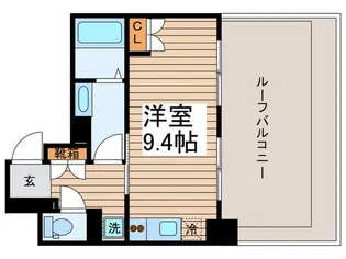 エフシティ亀戸【8階】の間取り
