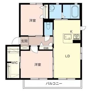 シャーメゾンアミノウチ【1階】の間取り