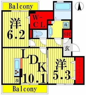 グランドゥール シャルマン【3階】の間取り