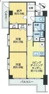 ホーユウパレス横浜羽沢【3階】の間取り