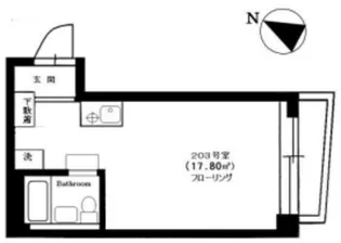 ハウス大山【2階】の間取り