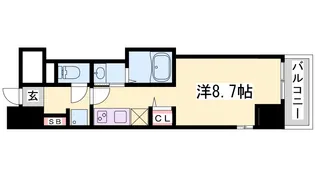シャーメゾン神戸【9階】の間取り