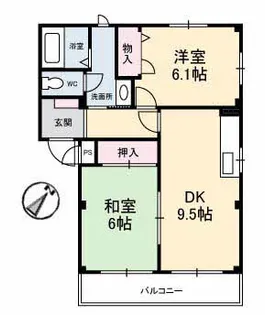 グレース春日【2階】の間取り