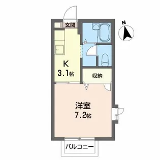 ぱすてるはうすR【2階】の間取り