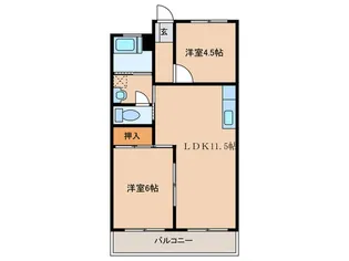 フェリーチェ【2階】の間取り