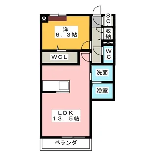 La Mireve【3階】の間取り