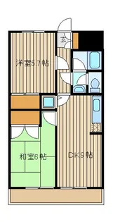 エムハイツ高野台I【1階】の間取り