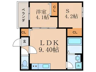 D porta casa【3階】の間取り