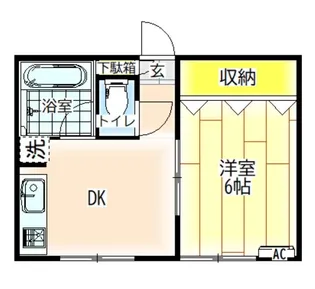 メゾンガリバー【2階】の間取り