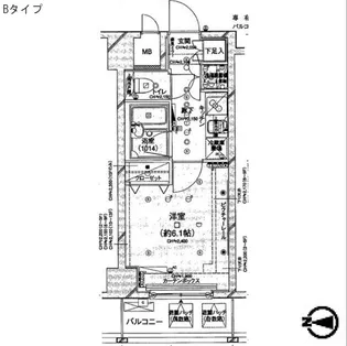 コンシェリア門前仲町【2階】の間取り
