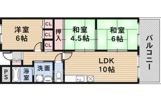 エスポアール旭丘【3階】の間取り