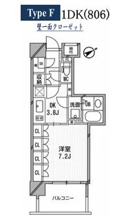 ライオンズシティ白金高輪【6階】の間取り