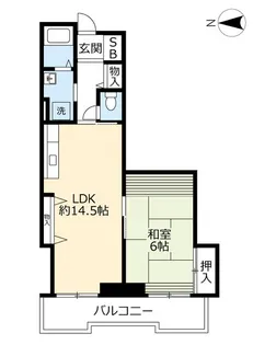 URアクティ学園西町【6階】の間取り