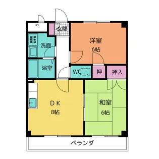 アローコーポ76【3階】の間取り