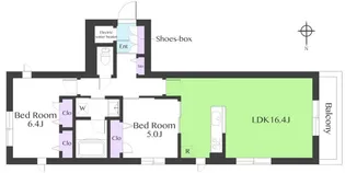 レーヴマニフィック西馬込【3階】の間取り