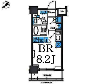 パークアクシス横浜反町公園【4階】の間取り