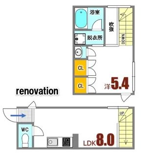 メゾ プラリネ【2階】の間取り