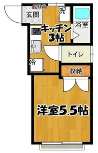 ウェル国立【1階】の間取り